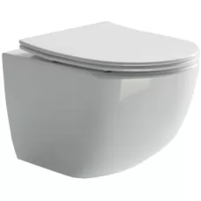 Унитаз CeramicaNova Forma Rimless CN3009 48,5x36,5 сиденье дюропласт, микролифт, белый (подвесной)