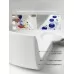 Умывальник CeramicaNova Element CN7006L 121x46,5 чаша слева, белый