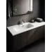 Умывальник CeramicaNova Element CN7006L 121x46,5 чаша слева, белый