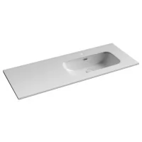 Умывальник CeramicaNova Element CN7006R 121x46,5 чаша справа, белый