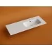 Умывальник CeramicaNova Element CN7006R 121x46,5 чаша справа, белый