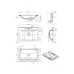 Раковина Roxen Ariel 3001265 65x45 белый