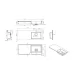 Раковина Roxen Faber 120R Gray 120x48 правый, серый