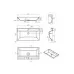 Раковина Roxen Mila Gray 3001180-DG 80x45 серый