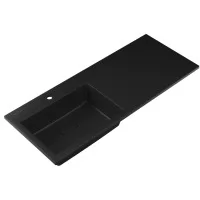 Раковина Roxen Faber 120L black 120x48 левый, черный