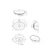 Раковина Roxen Nimfa Gray 300160-DG 50x35 серый