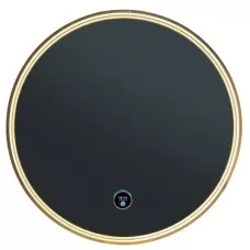 Зеркало Roxen Enry Round 510235-60GB рама золотистая, с подсветкой и антизапотеванием