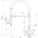 Кухонная мойка Roxen Uno 560210-54B-GR PVD зернистая оружейная сталь со смесителем Keit 500504GM-GR