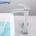 Смеситель для умывальника Gappo G1007-18 хром/белый