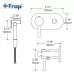Смеситель с гигиенической лейкой FRAP F7505 хром