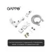 Смеситель с гигиенической лейкой Gappo G2007-8 Хром/белый