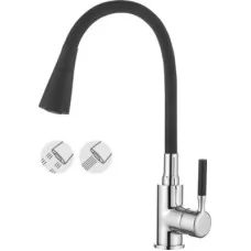 Смеситель для кухни Ledeme L4199-2 черный/хром
