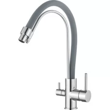 Смеситель для кухни под фильтр Ledeme L4755-9 серый