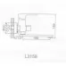 Смеситель для ванны Ledeme L3158 хром
