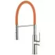 Смеситель для кухни Ledeme L4097-7 хром + оранжевый