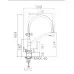 Смеситель для кухни под фильтр Ledeme L4855B-2 черный