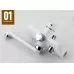 Душевая система Frap H41 F2441 хром/белый