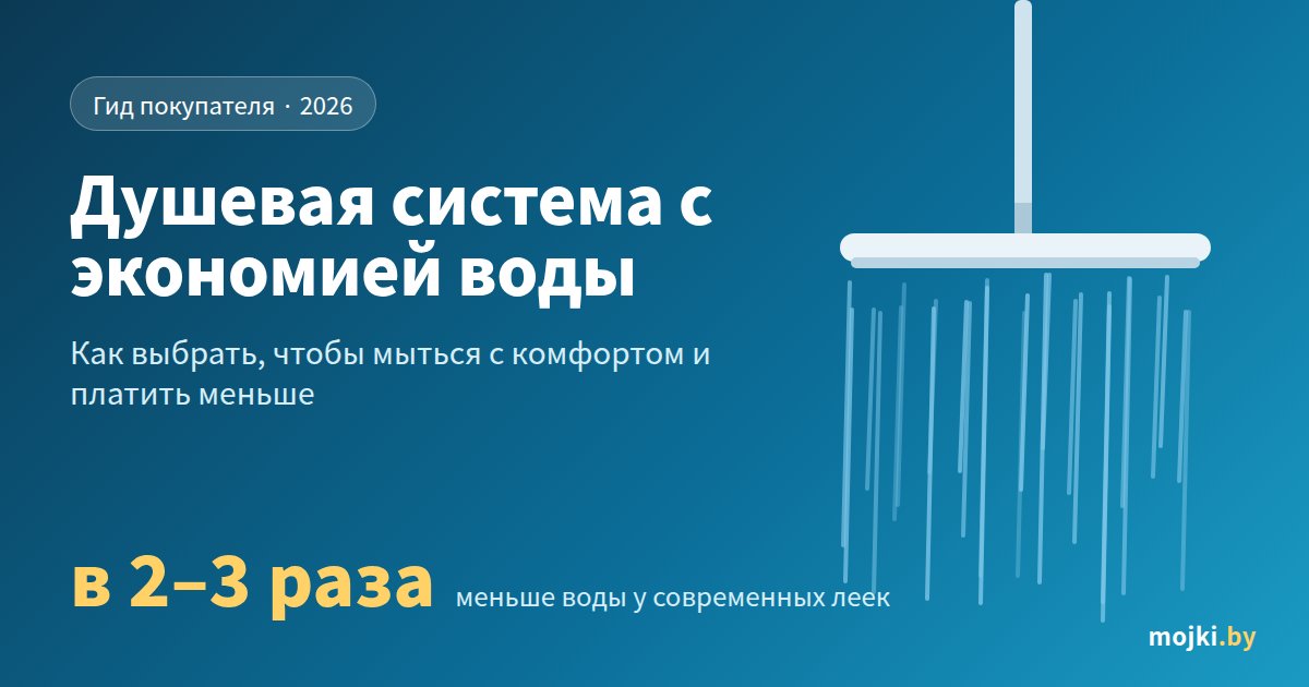Душевая система с экономией воды: как выбрать — гид покупателя Mojki.by